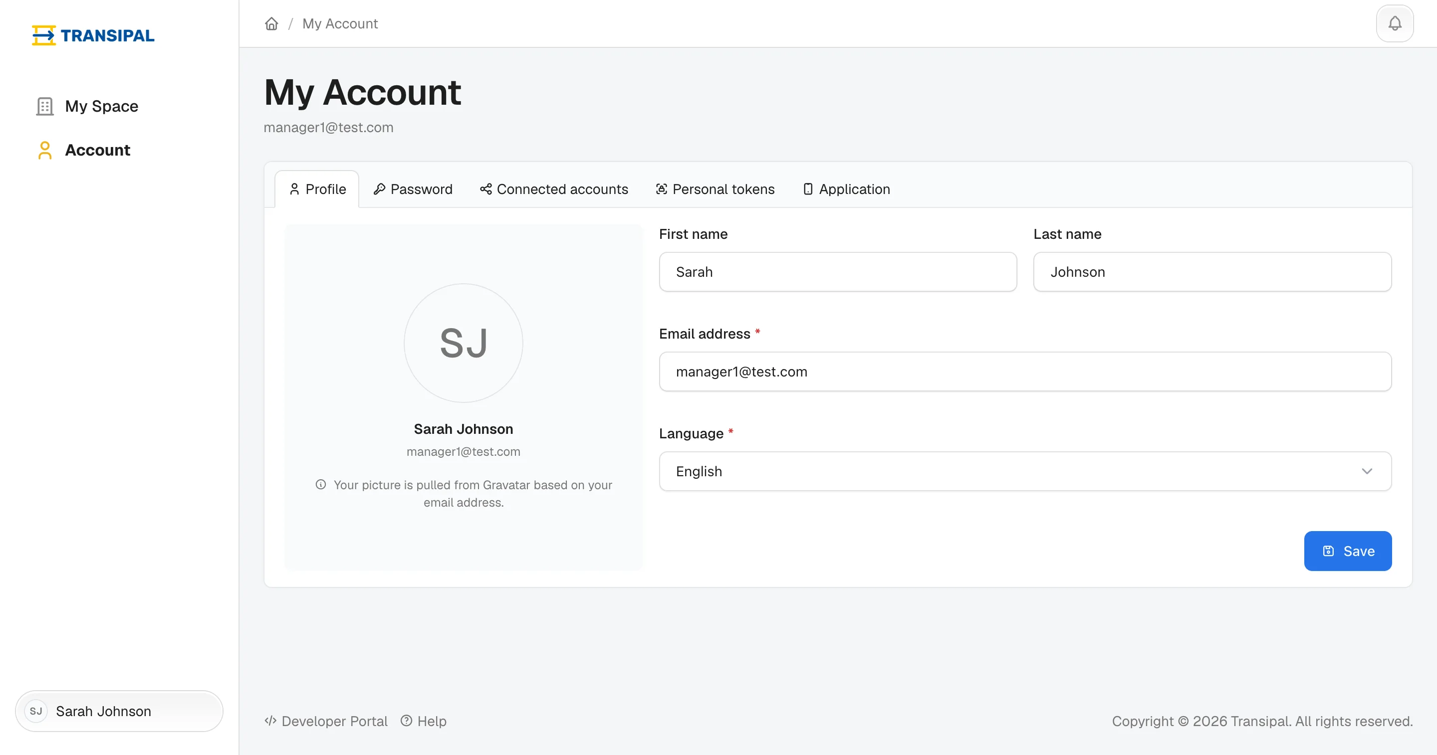 Your account